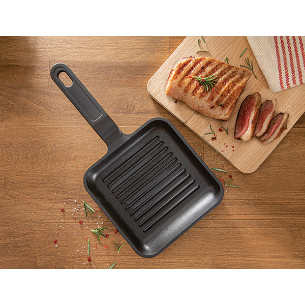 Mini grill antiadhérent en fonte d'aluminium 14 cm
