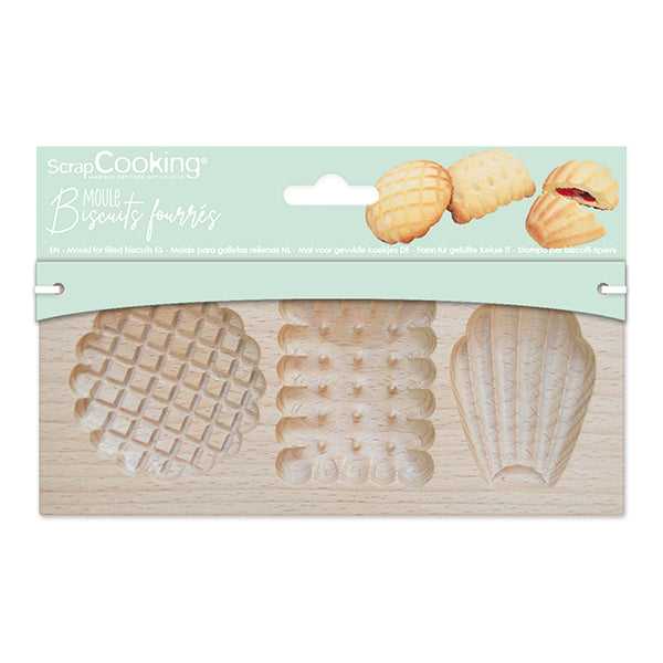Moules à Biscuits En Bois 3D – Motifs Glands Et Feuilles – Pour Noël Et Cuisine Quotidienne – 13x8 Cm