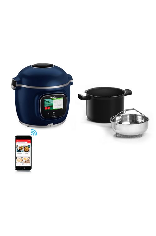 Multicuiseur Moulinex Cookeo Touch Pro avec Balance intégrée CE943410 Bleu