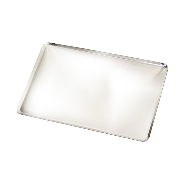Set De 2 Plaques à Gâteau En Acier Inoxydable Anthracite - Grand Modèle 42x30 Cm + Petit 28x23 Cm