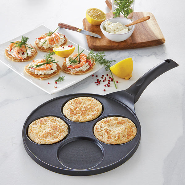 Poêle 4 blinis ou pancakes à induction 26,5 cm