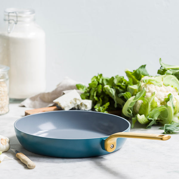 Poêle aluminium antiadhésive bleu 24 cm Evolution Green pan