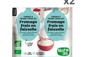 Lot de deux préparations en poudre pour fromage frais