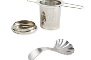 Set cuillère doseuse à thé et infuseur à thé en inox
