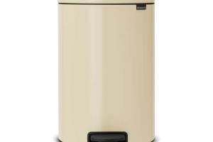 Brabantia - Poubelle a pédale NewIcon 20L Amande