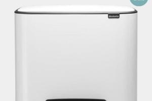Poubelle a pédale Bo -11 + 23 L - White - Brabantia