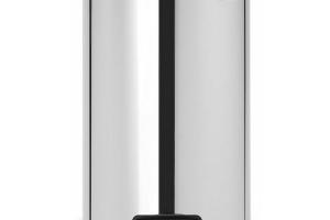 poubelle à pédale 20l brilliant steel - 114267 gris - Brabantia