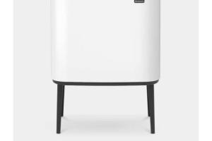 BRABANTIA Poubelle Bo Touch Bin - 11 + 23 L - White
