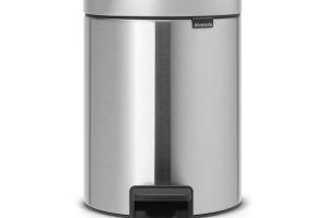 Poubelle à pédale Newicon matt steel 3 litres - Argent - Brabantia