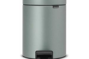 poubelle à pédale 5l metallic mint - 112942 - Brabantia