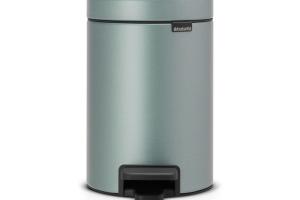 Poubelle à pédale Brabantia NewIcon menthe métallique 3L