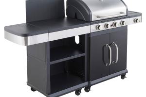 Barbecue au gaz FIDGI 4 avec desserte Cook'in Garden