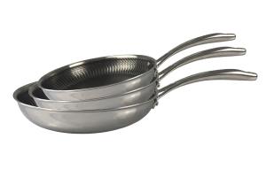 Batterie poêles anti-adhérentes Olympe 20, 24 et 28 cm Baumalu