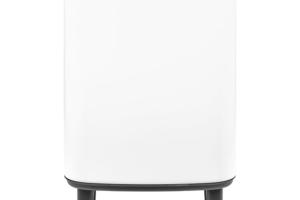 Bin de poubelle Bo Hi 7 l avec couvercle de soft close, intérieur amovible et poignée de carrying - Convient pour la salle de bain, la chambre à