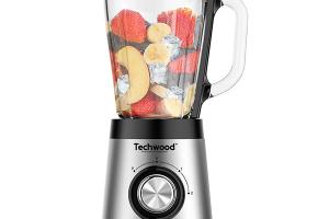 Blender inox bol en verre double sécurité 1,5 L Techwood