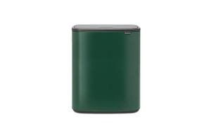 Bo Touch Bin, 60 litres, avec Seau Intérieur en Plastique - Pine Green - Brabantia
