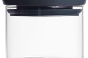 Bocal Empilable En Verre 0,3 L - Dark Grey - Brabantia