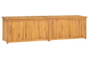 Boîte coffre de jardin 200 x 50 x 55 cm bois massif de teck 02_0012990
