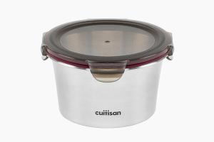 Boîte de conservation ronde en inox 920 ml compatible micro-ondes Cuitisan