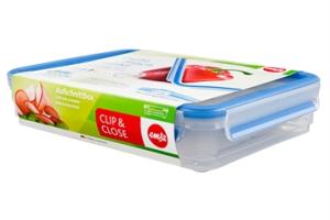 Boîte empilable Clip & Close bleu 1,65 L Emsa