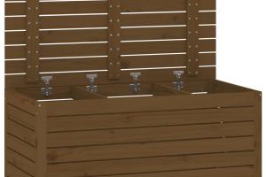 Boîte de jardin 101 x 50,5 x 46,5 cm bois massif de pin marron miel 02_0012993