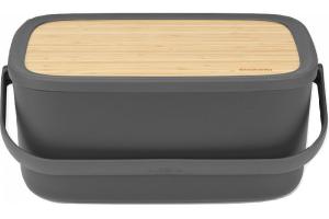 Boîte à pain Nic Gris foncé (128264) - Brabantia