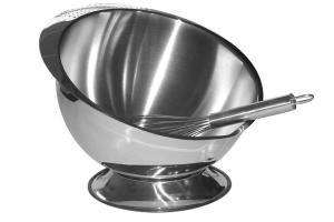 Bol pâtissier design cul de poule 24 cm acier inoxydable Baumalu