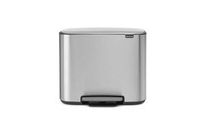 Brabantia - 121487 - Poubelle Bo Pedal Bin, 36 litres, Acier Mat Antitraces de Doigts