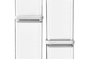 Brabantia - 4x1 tasty+ Square Canister Light Grey (12 25 69)