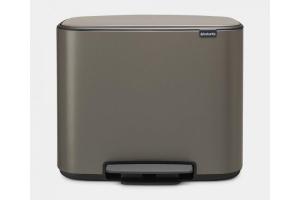 Brabantia - Bo Poubelle 11 + 23 litres Platinum
