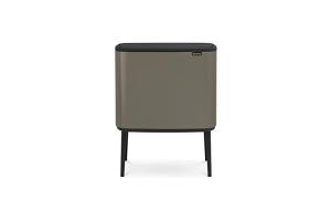 Brabantia Bo Touch Bin Poubelle, 11 + 23 litres, Gris (Platine)