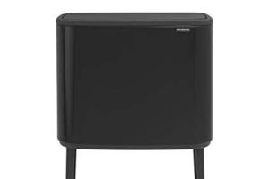 Brabantia - Bo Touch Bin Poubelle, 3 x 11 litres, acier inoxydable, White (Blanc)