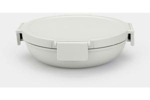 Brabantia - make&take lunch box porte nourriture ronde 1L gris clair
