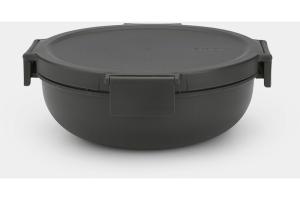 Brabantia - make&take salad lunch box 1 3 l - gris foncé