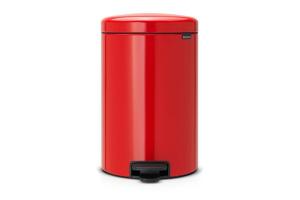 Brabantia - Newicon 20,0L, rouge Poubelle à pédale (11 18 60)
