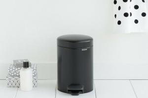 Brabantia - Newicon 3,0L, noir mat Poubelle à pédale (11 33 21)