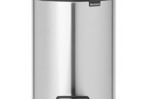 Brabantia - Newicon 3,0L, tôle,mat Poubelle à pédale (112164)
