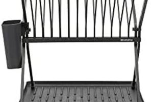 BRABANTIA Petit égouttoir pliable Dark Grey - Sink Side