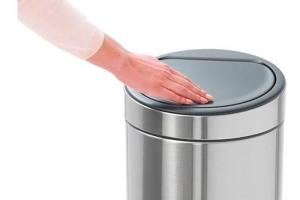 BRABANTIA Poubelle 30 L Brillant Steel - Touch Bin