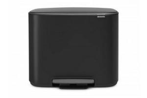 Brabantia - poubelle à pédale 36l noir mat - 121463 noir