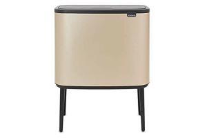 Brabantia - Poubelle Bo Touch Bin Champagne, 11 + 23 l (304620)