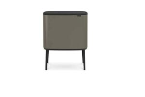 Brabantia - Poubelle Bo Touch Bin Gris, 3 x 11 l (316043)