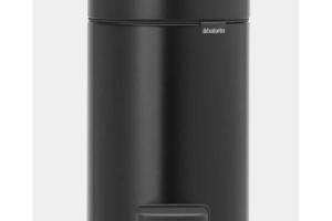 Brabantia - Poubelle a pedale NewIcon - 3L - Noir mat