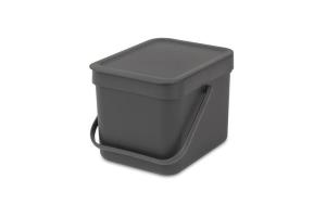 Brabantia - Poubelle Sort et Go 109720 6 l Gris