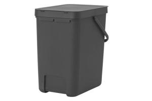 Brabantia - Poubelle Sort et Go 129940 25 l Gris