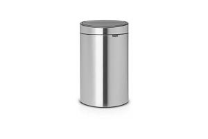Brabantia Poubelle Touch Bin, 40 litres, Acier Mat, Capacité 40 Litres, 72,7 cm x 47,5...