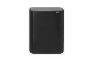 Brabantia - Poubelle Touch Bo Touch Bin, 2 x 30L - Matt Black 221484