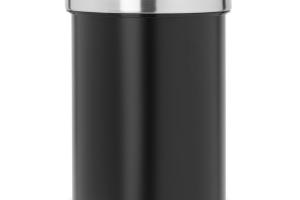 Brabantia - Touch Bin 364440 - Poubelle de, 3 l, seau intérieur amovible en plastique de, noir mat