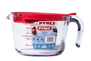 Broc mesureur en Verre + couvercle Classic 1 l Pyrex