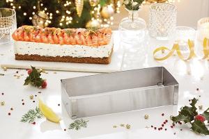 Cadre extensible rectangulaire en inox  25,5 - 48,5 cm Mathon